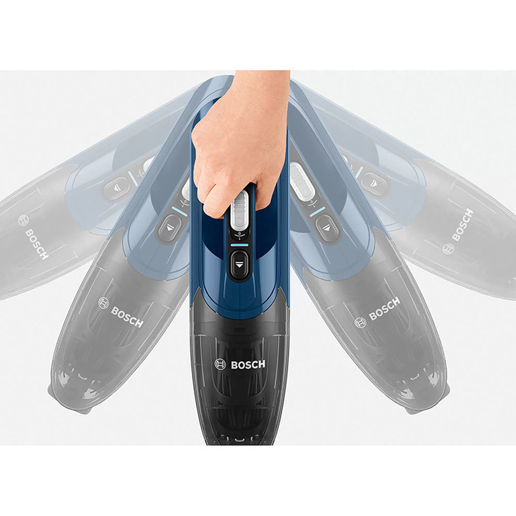 جارو شارژی عصایی بوش مدل BCHF2MX20 با باتری 20 ولت لیتیومی، مدت کارکرد تا 44 دقیقه، فناوری Easy Clean System، برس Electro برای سطوح مختلف، نازل منعطف، فیلتر قابل شستشو و دو سطح قدرت