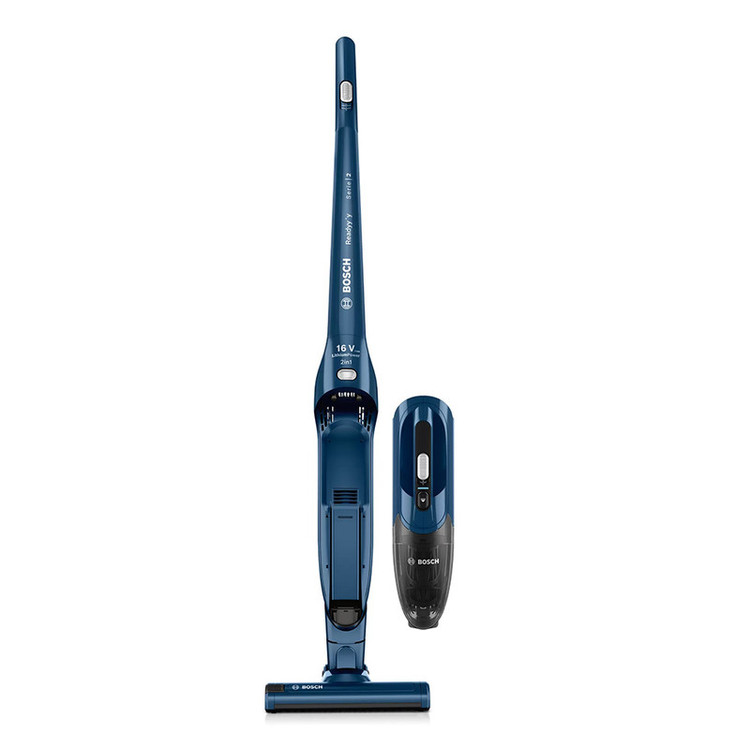 جارو شارژی عصایی بوش مدل BCHF2MX20 با باتری 20 ولت لیتیومی، مدت کارکرد تا 44 دقیقه، فناوری Easy Clean System، برس Electro برای سطوح مختلف، نازل منعطف، فیلتر قابل شستشو و دو سطح قدرت