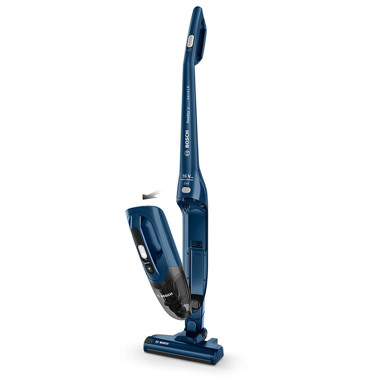 جارو شارژی عصایی بوش مدل BCHF2MX20 با باتری 20 ولت لیتیومی، مدت کارکرد تا 44 دقیقه، فناوری Easy Clean System، برس Electro برای سطوح مختلف، نازل منعطف، فیلتر قابل شستشو و دو سطح قدرت